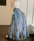 マキシスカート 春夏タイダイスカート薄手 ぼかし柄フレアスカート レディース 大人可愛い ハイウエス ロングスカート 美脚脚長 おしゃれ リゾートスカートきれいめ 84DAIW-005
