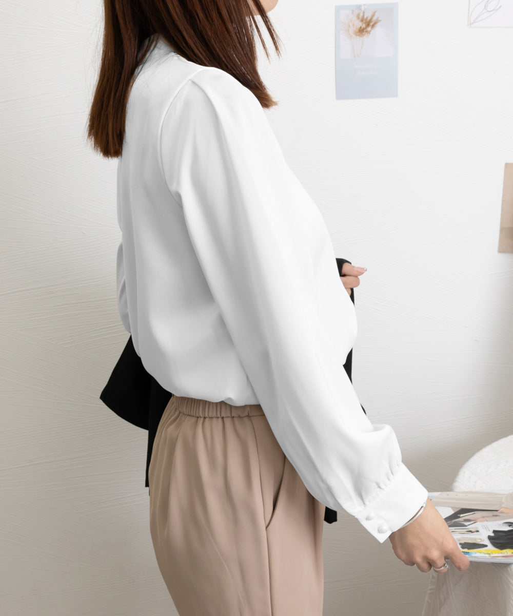 ブラウスフォーマル レディース 長袖上品 詳細画像37