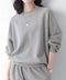 ワッフルスウェットセットアップ 春秋長袖 レディース ジャージ上下セット カジュアルトレーナースウェットパンツセット 無地ウォーキング服 ダンス衣装 ルームウェア 84GZYM-004