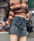 デニムスカパン キュロットスカート韓国風 ミニスカパン デニムスカート ハイウエストデニムショートパンツ ストリート系チラ見せ防止タイトスカート 美脚美尻ボトムス 84GZYM-005