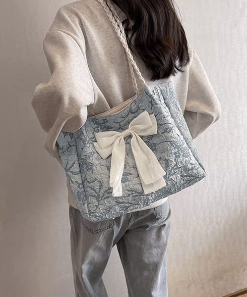 ビッグリボントートバッグ 肩掛け 軽量鞄 レディース 軽いリボンバッグ 大人可愛いママバッグ A4収納可 大容量 通勤通学バッグカジュアルきれいめ鞄 手提げバッグ 84HBJP-009