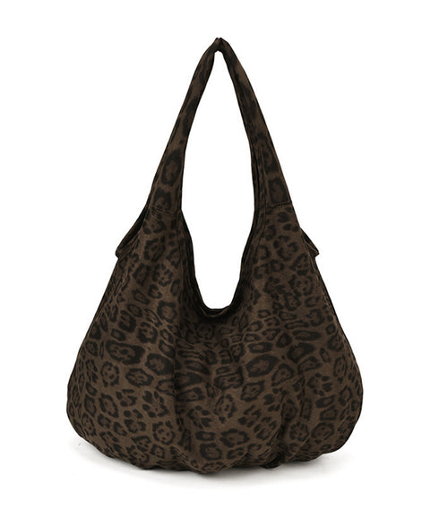 レオパードトートバッグ 大容量バッグ軽い ポーチ付きショルダートート 秋冬ヒョウ柄鞄 アニマル柄バッグ 軽量A4対応 カジュアル肩掛け鞄 折り畳めるサブバッグ旅行 84HBJP-011