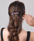 ラインストーンバレッタ 上品ヘアクリップ キラキラバレッタ ガーリー髪留めヘアアクセサリー 華やか髪飾り エレガントまとめ髪大人可愛いジュエリー 韓国ファッション 84HG-001