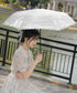 折りたたみ傘 収納袋付き 軽量晴雨兼用傘 レディース UV対策 3段折りたたみ傘 梅雨対策 耐風強風日傘 大人可愛い コンパクト傘 フェミニン傘 紫外線対策 小物 84HONGXIN-001