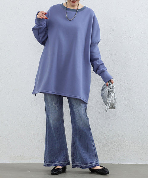 レトロ フレアデニムパンツ ローエッジ ジーパン レディース ハイウエスト ヴィンテージ 美脚脚長 ボトムス カジュアル ブーツカットデニム 着やせロングパンツ 84JIAYE-001