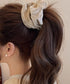 ベロアシュシュ大人可愛いヘアアクセサリー ベルベット質感髪留め 光沢感シュシュ柔らかい 簡単まとめ髪 大人可愛いビッグヘアゴム 韓国風 ポニーテールアクセ秋冬人気 84JULI-001