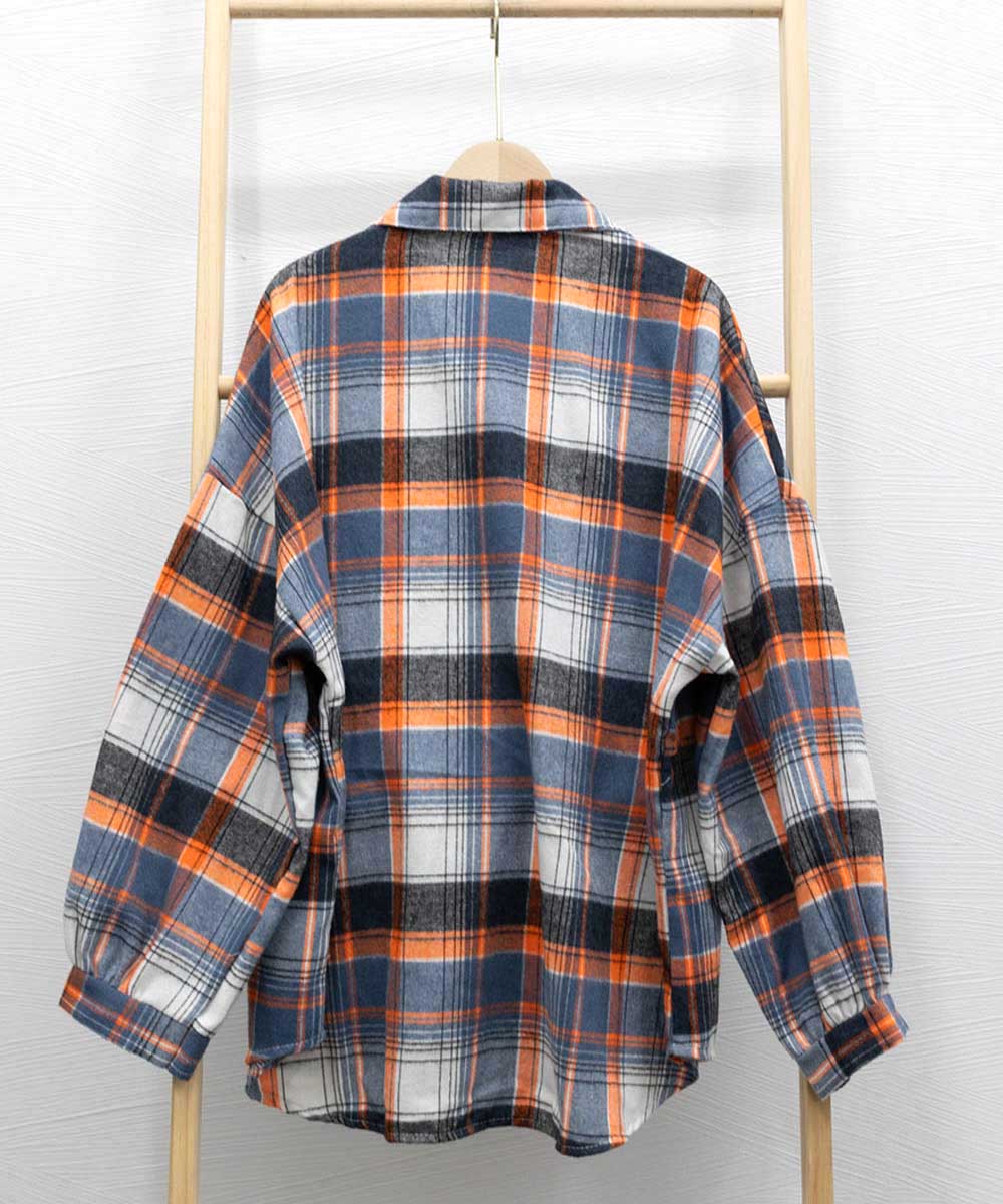 シャツ ブラウス チェック柄シャツ 長袖 詳細画像21