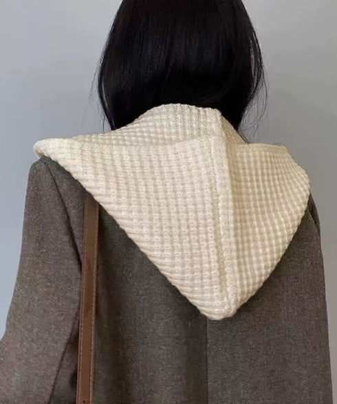 フード付きニットマフラー韓国風バラクラバ 大人可愛いニット帽 おしゃれ 顔周り防風防寒対策 ネックウォーマーレディース オルチャン帽子ニットショールあったかグッズ 84LIOU-001