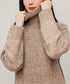 ハイネックニットワンピースゆったり秋冬服 レディース タートルネックロングワンピース こなれ感 着回し厚手インナーワンピース エレガントセーターワンピ 無地暖かい 84MEIRJ-023