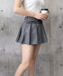 フリルスカパンプリーツキュロットスカート レディース ハイウエストミニ丈スカート着やせ インナーパンツ付きJKスカート制服風 チラ見せ防止Aラインスカパン美尻美脚 84QITU-001
