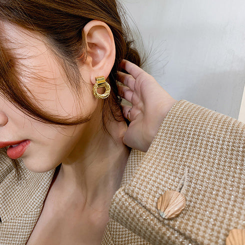 ピアス レディース 結婚式 アクセサリー おしゃれ ジュエリー ゴールド 上品 耳飾り 人気プレゼント 大人可愛い プチプラ お呼ばれ きれいめ フープピアス韓流 84QIYOU-001