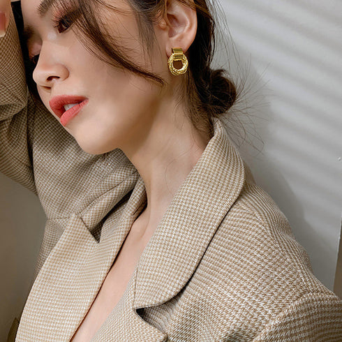 ピアス レディース 結婚式 アクセサリー おしゃれ ジュエリー ゴールド 上品 耳飾り 人気プレゼント 大人可愛い プチプラ お呼ばれ きれいめ フープピアス韓流 84QIYOU-001