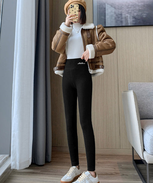 裏起毛レギンス レディースあったかパンツ ハイウエスト ストレッチパンツ フィット感 ボアパンツ 美脚脚長リブレギンス 大人 ロングインナーパンツ 暖かいスパッツ 84RGY-001