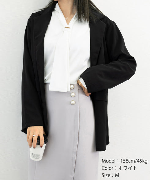 ボウタイ ブラウス レディース Vネック 韓国上品 スカーフタイブラウス オフィスカジュアル トップス 大人女性 とろみシャツ通勤長袖シャツブラウス 30代40代 84TIANHEYT-012