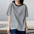 カラーボーダー Tシャツ レディース半袖 全4色 レトロ風 バイカラーtシャツ クルーネックカットソー 配色 プルオーバー 着やせ 夏トップス おしゃれカジュアル 84TIANHEYT-026