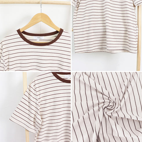 トップス ボーダー柄 tシャツ 半袖 夏 半袖tシャツ カットソー レディース ゆるTシャツ ゆったり クルーネック 夏t 定番tシャツ プルオーバー カジュアル 84TIANHEYT-028