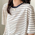 トップス ボーダー柄 tシャツ 半袖 夏 半袖tシャツ カットソー レディース ゆるTシャツ ゆったり クルーネック 夏t 定番tシャツ プルオーバー カジュアル 84TIANHEYT-028