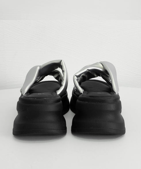 厚底サンダル クロスベルトサンダル韓国風 レディース シルバーサンダル サマーサンダル 履きやすい コンフォートサンダル 歩きやすい靴 韓国風 ミュールサンダル夏 84TONGT-005