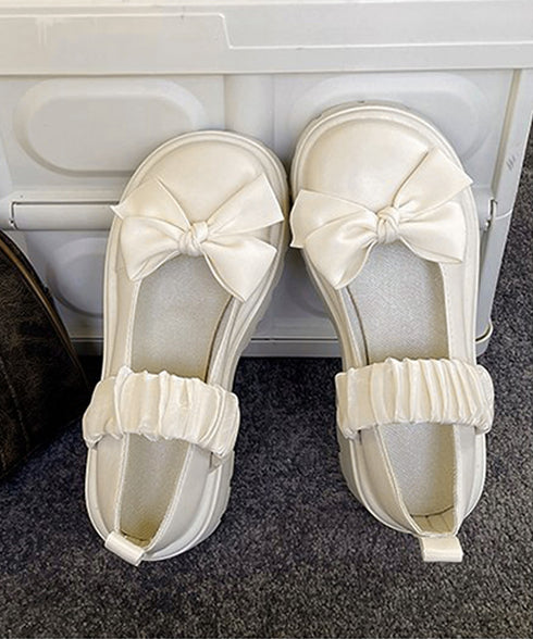 リボン厚底ローファーパンプスラウンドトゥ お嬢様パンプス 可愛い ドレスシューズ 歩きやすい レザー調 厚底シューズ 美脚脚長 痛くない コスプレ お洒落メイド靴 84TONGT-007