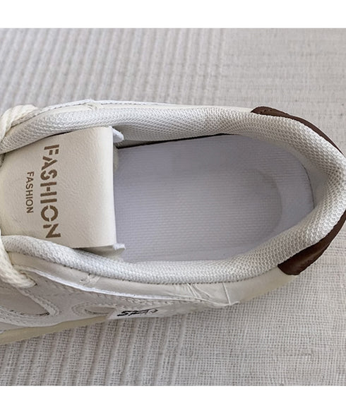 厚底スニーカー レースアップローカット靴 レディース カジュアル フラットシューズ 韓国風 通勤通学シューズ おしゃれ 配色スニーカー 歩きやすい 美脚脚長 くつ 84TONGT-008