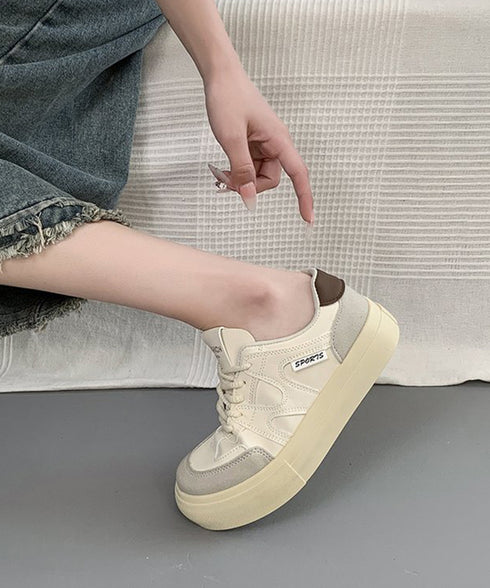 厚底スニーカー レースアップローカット靴 レディース カジュアル フラットシューズ 韓国風 通勤通学シューズ おしゃれ 配色スニーカー 歩きやすい 美脚脚長 くつ 84TONGT-008
