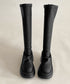 ロングブーツ 厚底ブーツバックジップ美脚 レディース おしゃれ トラックブーツ プラットフォーム 履きやすい 膝下丈 ニーハイブーツ ボリューム感シューズ 韓国風 84TONGT-012