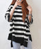 ビッグTシャツ ボーダー柄 ゆったり夏t レディース 大きいサイズ トップス 半袖プルオーバー ビッグシルエット ワイド 大人カットソー 体型カバーロングTシャツ 84WANJIA-006