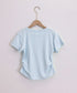 サイドギャザーtシャツ 半袖トップス夏服 ラウンドネックちびTシャツ レディース 無地タイトtシャツ 韓国風シンプル 着やせ細見えTシャツ サイドタックカットソー 84WANJIA-021