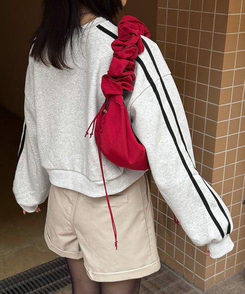 裏起毛スウェットレディーストレーナー秋冬 袖ラインスウェット ゆったり ショート丈プルオーバー おしゃれ 暖かい 体型カバー 大人カジュアル 厚手スポーツトップス 84WANJIA-030