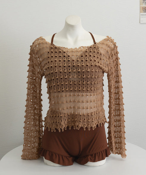 水着 ビキニ3点セット 体型カバー水着 レディース 大人可愛いタンキニ ハイウエストショートパンツ レースラッシュガード セパレート水着 露出控えめ 盛れる水着 84WZX-002