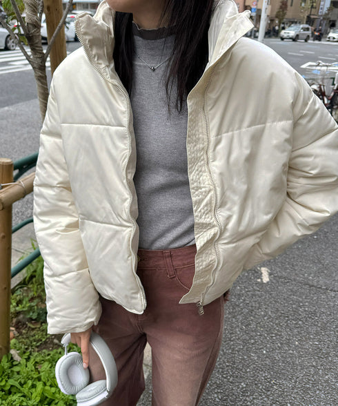 ダウンジャケット エコダウンブルゾン防寒 おしゃれ ショート丈 フェイクダウンコート レディース キルティング冬アウタージャンパー 保温暖かい 中綿ジャケット韓国 84XFYN-001