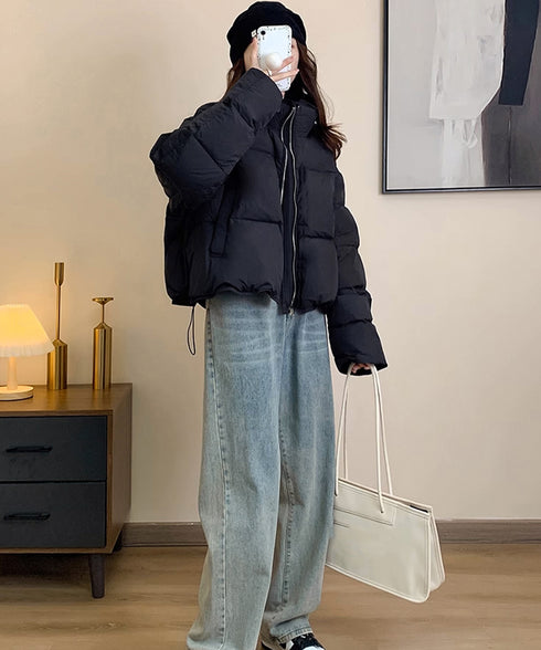 ダウンジャケット エコダウンブルゾン防寒 おしゃれ ショート丈 フェイクダウンコート レディース キルティング冬アウタージャンパー 保温暖かい 中綿ジャケット韓国 84XFYN-001