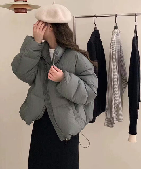 ダウンジャケット エコダウンブルゾン防寒 おしゃれ ショート丈 フェイクダウンコート レディース キルティング冬アウタージャンパー 保温暖かい 中綿ジャケット韓国 84XFYN-001