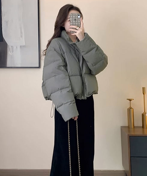 ダウンジャケット エコダウンブルゾン防寒 おしゃれ ショート丈 フェイクダウンコート レディース キルティング冬アウタージャンパー 保温暖かい 中綿ジャケット韓国 84XFYN-001
