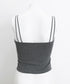 カップ付きキャミソール ダブルストラップ ブラトップ レディース クロスストラップキャミソール 大人可愛い Wスパゲッティショルダー インナートップス 韓国風肌着 84XKM-001