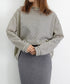 ボーダーTシャツ レディース長袖tシャツ ロングカットソー 着やせロンT ドロップショルダー 体型カバートップス クルーネック ゆったり 韓国プルオーバー 丸首 84YGL-005