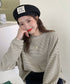 ボーダーTシャツ レディース長袖tシャツ ロングカットソー 着やせロンT ドロップショルダー 体型カバートップス クルーネック ゆったり 韓国プルオーバー 丸首 84YGL-005
