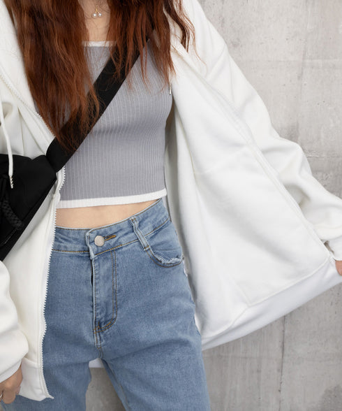 裏微起毛パーカージップアップ レディース フード付き ロングパーカー ビッグシルエットアウター カジュアルゆったり 韓国風 長袖フーディー 暖かい オーバーサイズ 84YGL-006