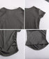 半袖Tシャツ スカート付パンツ上下セット レディース大人可愛いセットアップ サイドギャザーtシャツ レイヤード風フレアパンツ ハイウエスト美脚脚長 韓国風夏服新作 84YGL-013