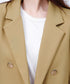 ダブルボタンテーラードジャケットミドル丈 レディースベーシック スーツジャケット オフィスカジュアル ライトアウター 体型カバー入学式卒業式入園式ジャケット 長袖 84YIJIAO-001