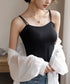 カップ付きキャミソール 韓国風ブラトップ レディース ダブルストラップ シームレスキャミ ノンワイヤー ベーシック肌着 大人可愛い 薄手インナーウェア カジュアル 84YJX-004