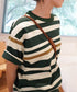 ボーダーtシャツ半袖 レディース 韓国風 涼しいボーダートップス おしゃれ夏服 着やせ ラウンドネックTシャツ 配色プルオーバー 薄手カットソーカジュアルきれいめ 84YOUQI-001