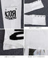英字ロゴTシャツ オフショルダートップス 前後2way肩出しtシャツ長袖 レディース イラストtシャツ ブラッシュプリントトップス韓国風 ストリートガーリーY2K 84YYXC-001