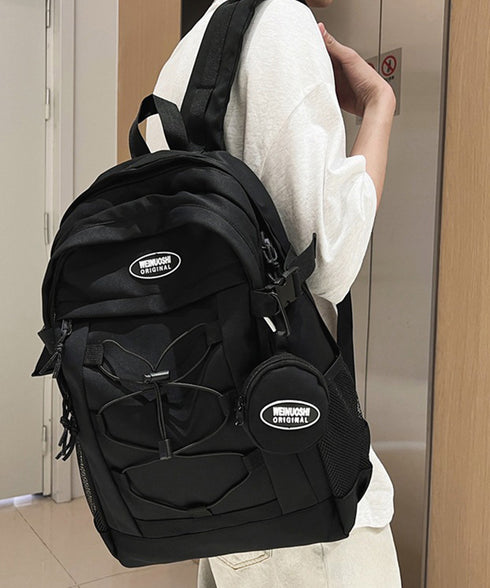大容量 リュックサック男女兼用デイパック 多収納 小銭入れ付きバックパック 通勤通学 カジュアルバッグ ユニセックス 大きめ カバン 修学旅行 a4鞄 アウトドア 84ZHIB-006