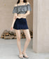 水着レディース ビキニスカート3点セット ショートパンツ ギンガムチェックトップス ハイウエストスカート 水着セット 露出控えめ スイムウェア体型カバー おしゃれ 84ZHONG-001