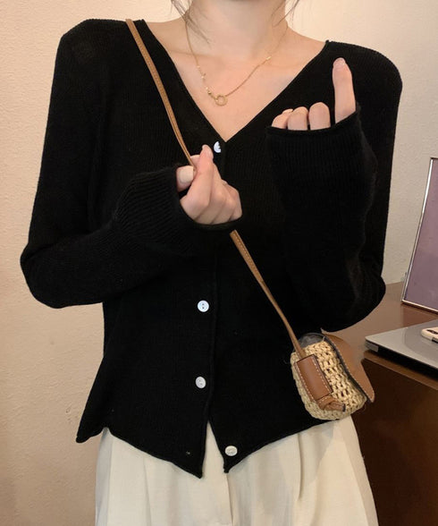 ニットカーディガンVネックニットトップス レディース 通学通勤 カーディガン 無地 サマーニット 前開き きれいめ羽織り 大人可愛い 夏服 冷房 紫外線対策 上着 85YN-900595