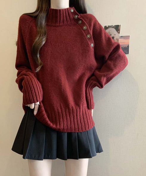ニットトップス 体型カバー 長袖秋冬服 ニットセーター レディース ハイネック ニットウエア 着回しニット きれいめ 着やせ 大人カジュアル 85YN-900607