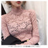 総レース カットソー レディース 花柄 総レース カットソー レディース 花柄 シースルー ハイネック トップス エレガント セクシー インナー 重ね着 85YN-900082