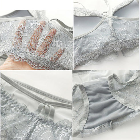 フロントホック ブラショーツセット フロントホック ブラショーツセット レディース セクシー レース 下着 ランジェリーセット 上下2点セット ノンワイヤー 85YN-900108