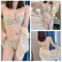 花柄レース ブラジャー レディース 花柄レース ブラジャー レディース ノンワイヤー セクシー ランジェリー 2点セット インナー 大人可愛い 85YN-900154